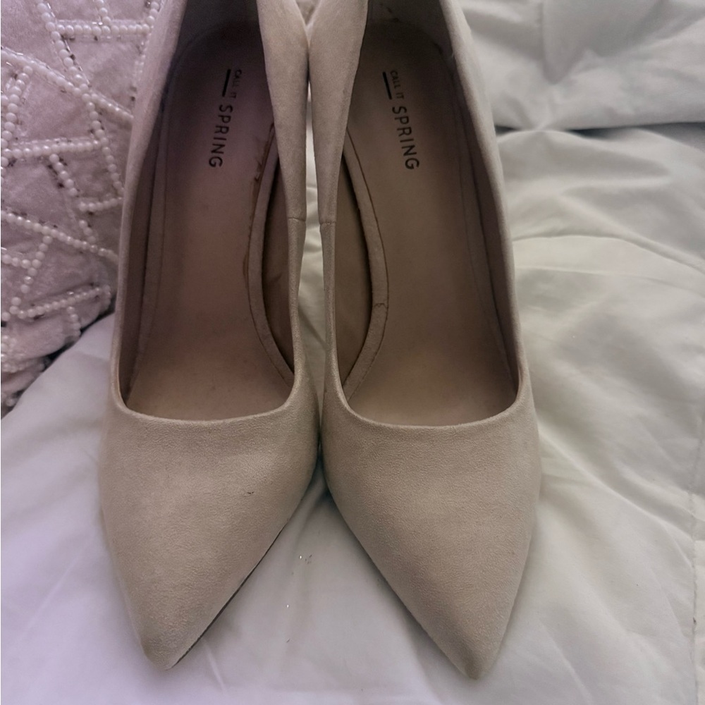Call It Spring Cream Stiletto Heels